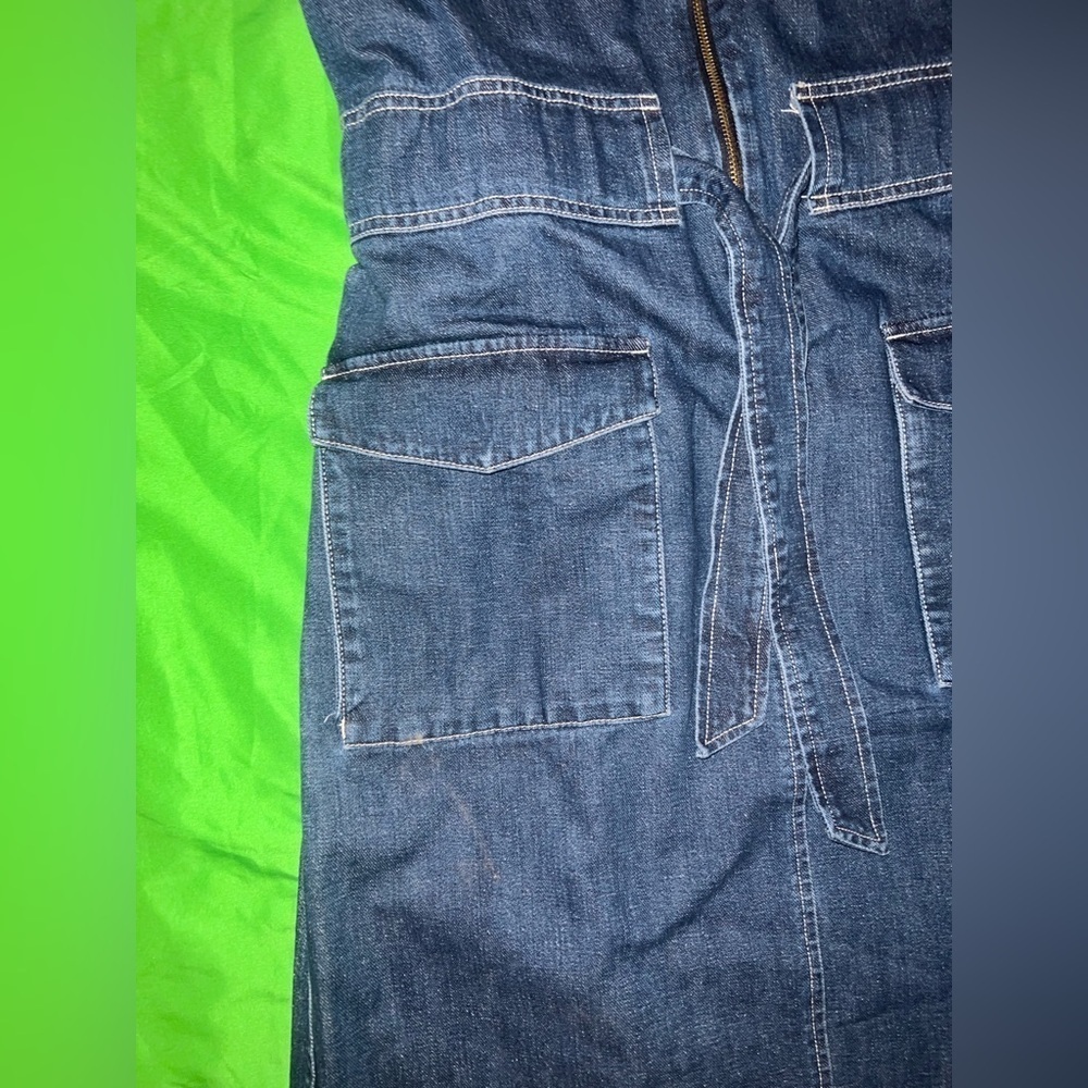 NWT 100% Cotton J.Crew Denim Midi Dress size 2 - Picture 6 of 13